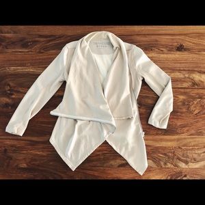 Blank NYC drape front zippered jacket